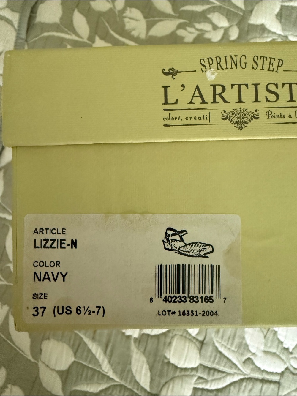 Spring Step Lizzie-N Navy Women's Sandal